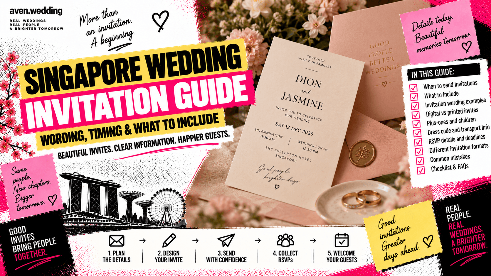 Singapore Wedding Invitation Guide: Wording, Timing & What to Include
