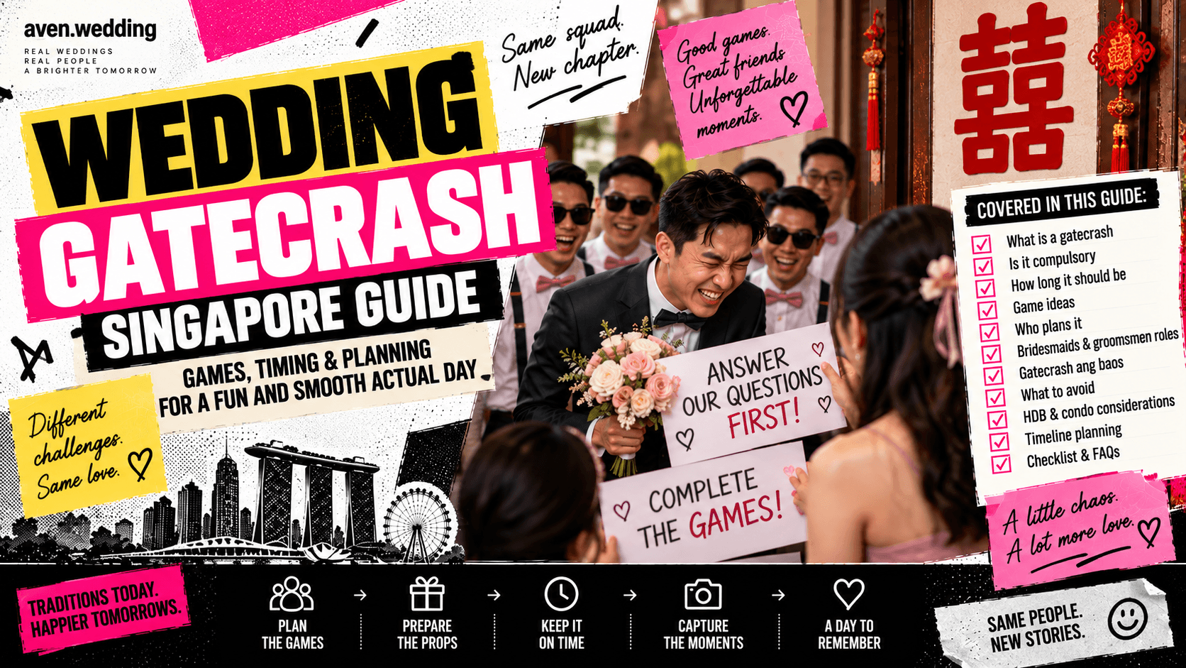 Wedding Gatecrash Guide Singapore: Games, Timing & Planning