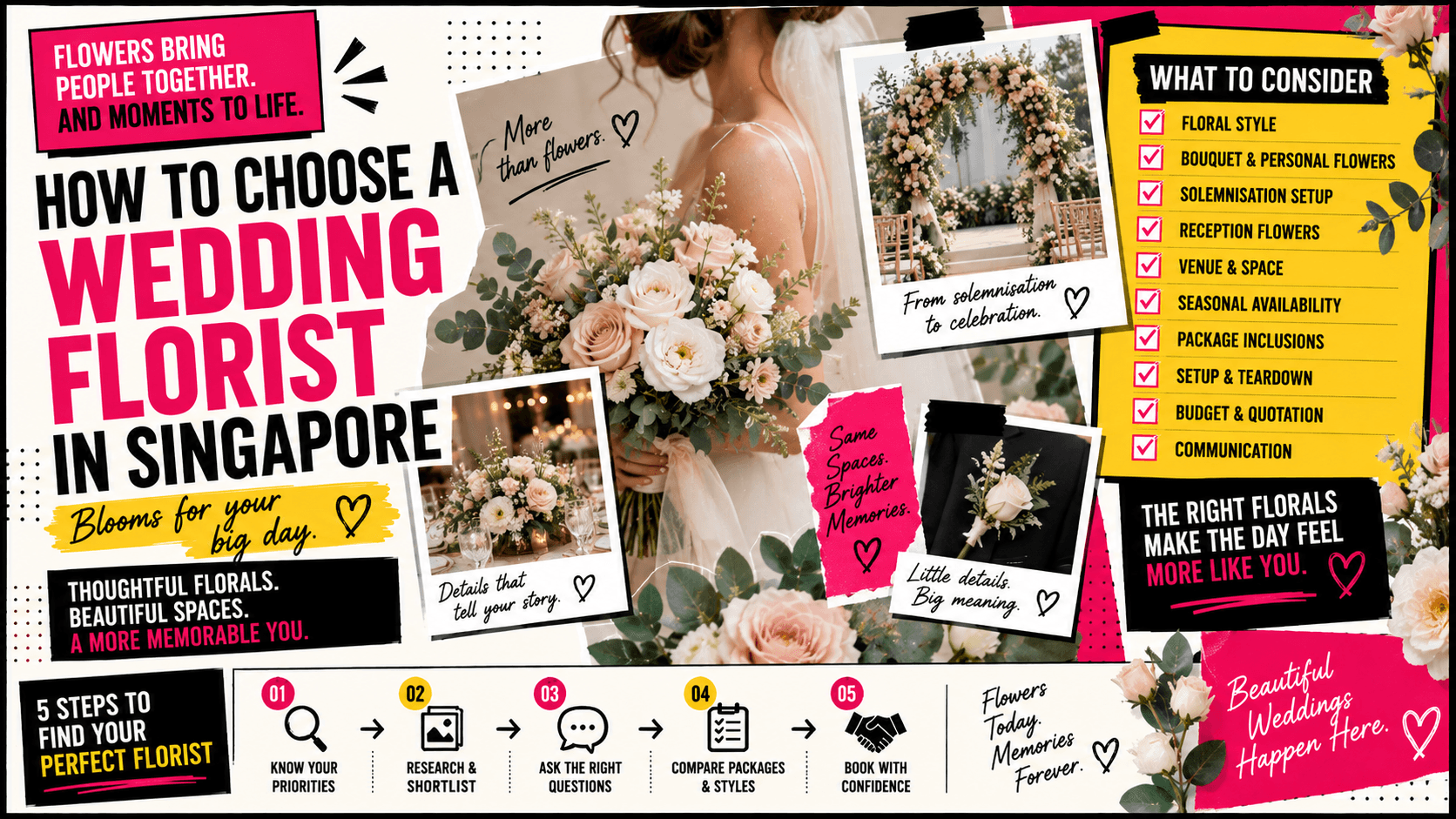 How to Choose a Wedding Florist in Singapore