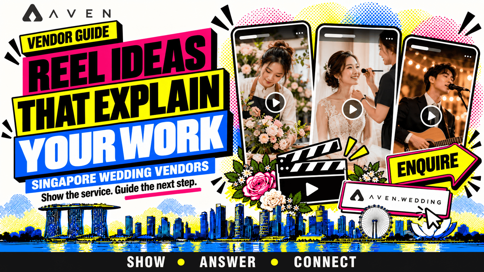 Reel Ideas for Singapore Wedding Vendors: Show Your Work and Invite Enquiries