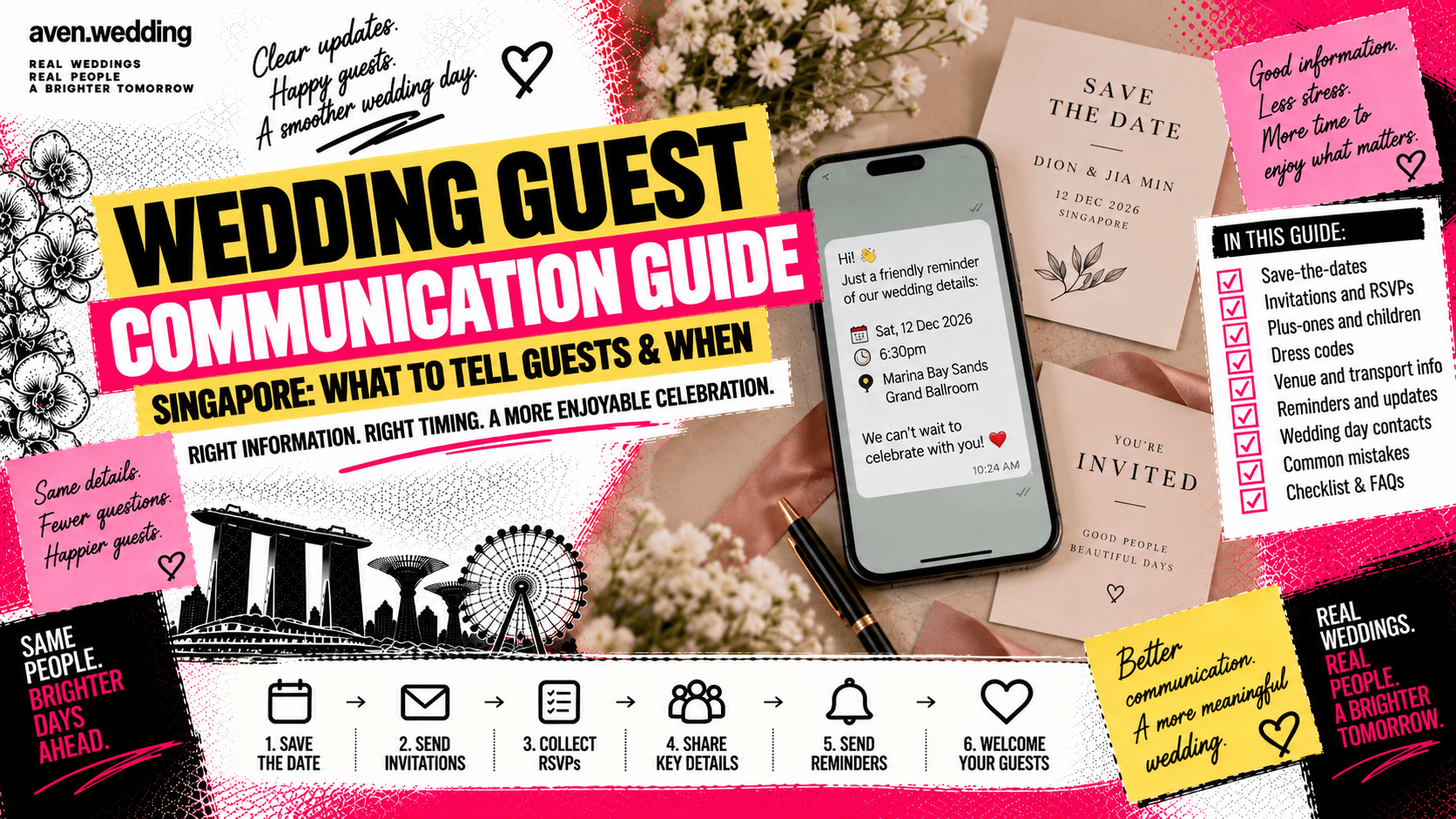 Wedding Guest Communication Guide Singapore: What to Tell Guests & When