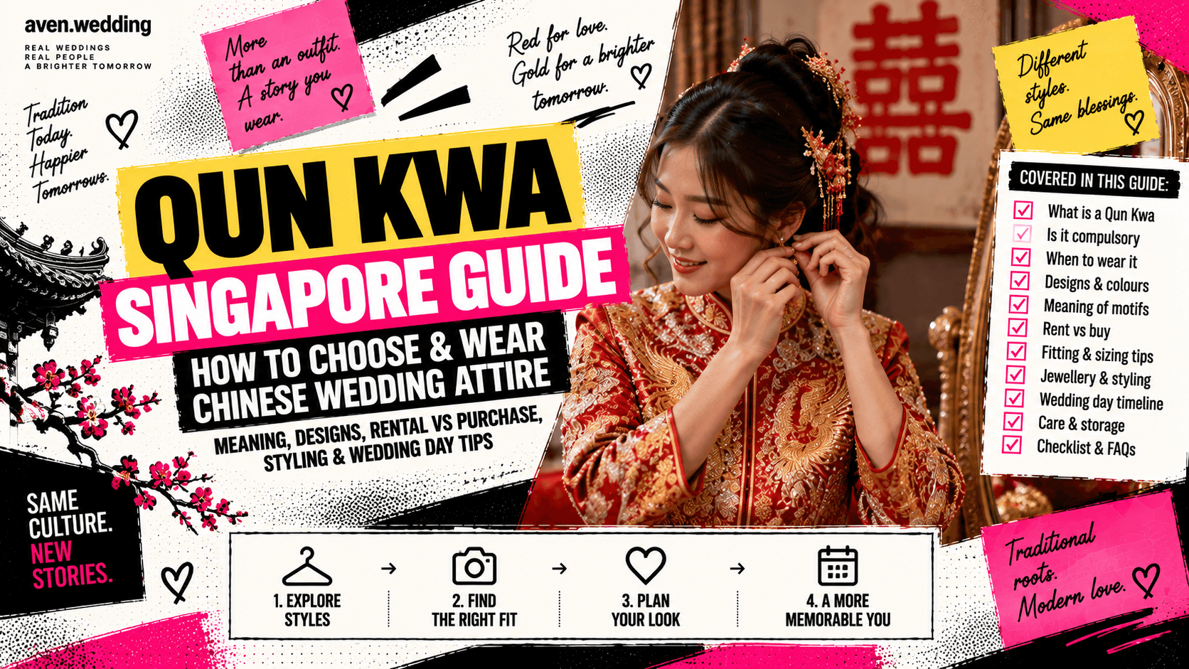 Qun Kwa Singapore Guide: How to Choose & Wear Chinese Wedding Attire