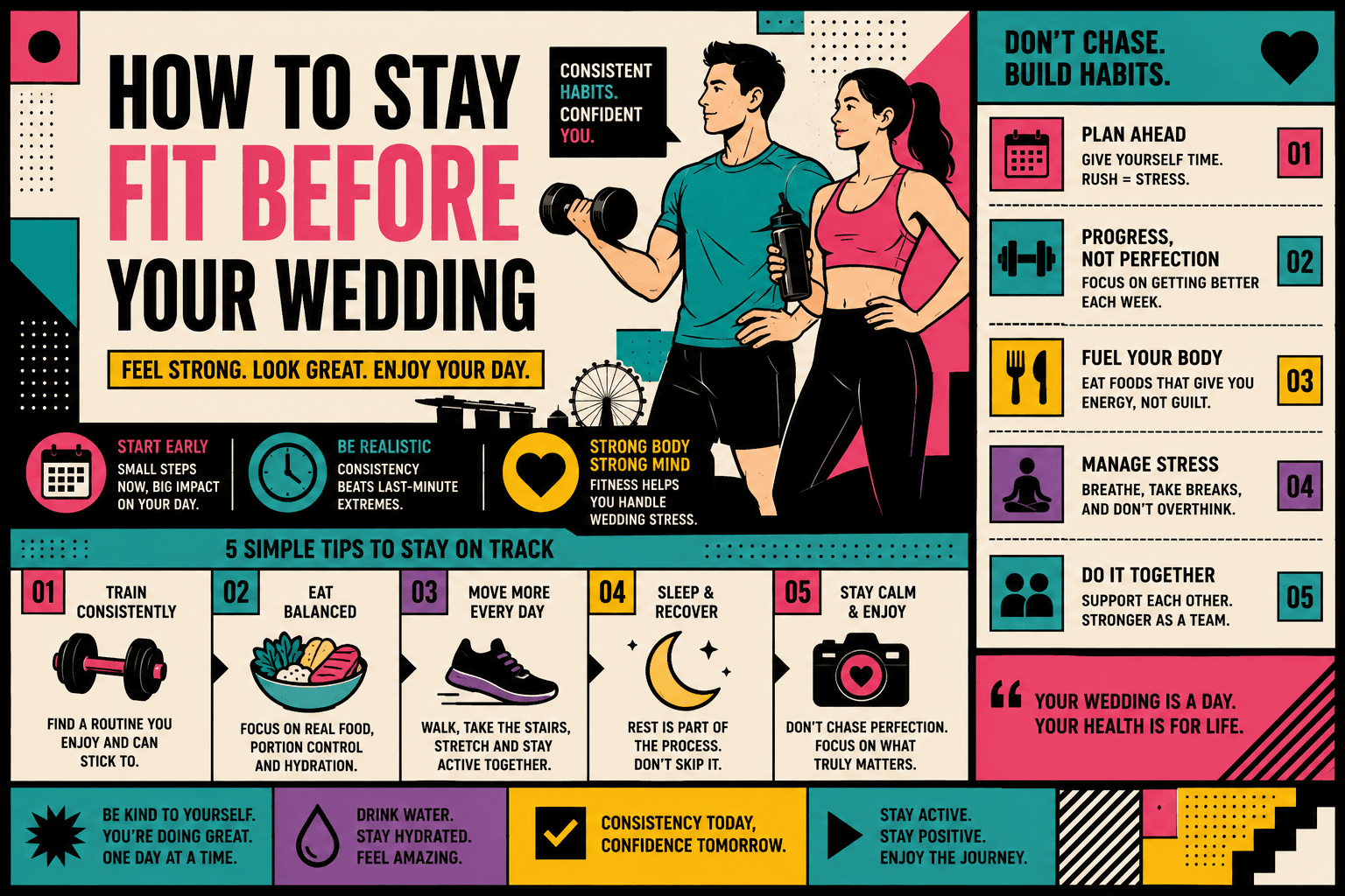 How to Stay Fit Before Your Wedding Without Going to Extremes