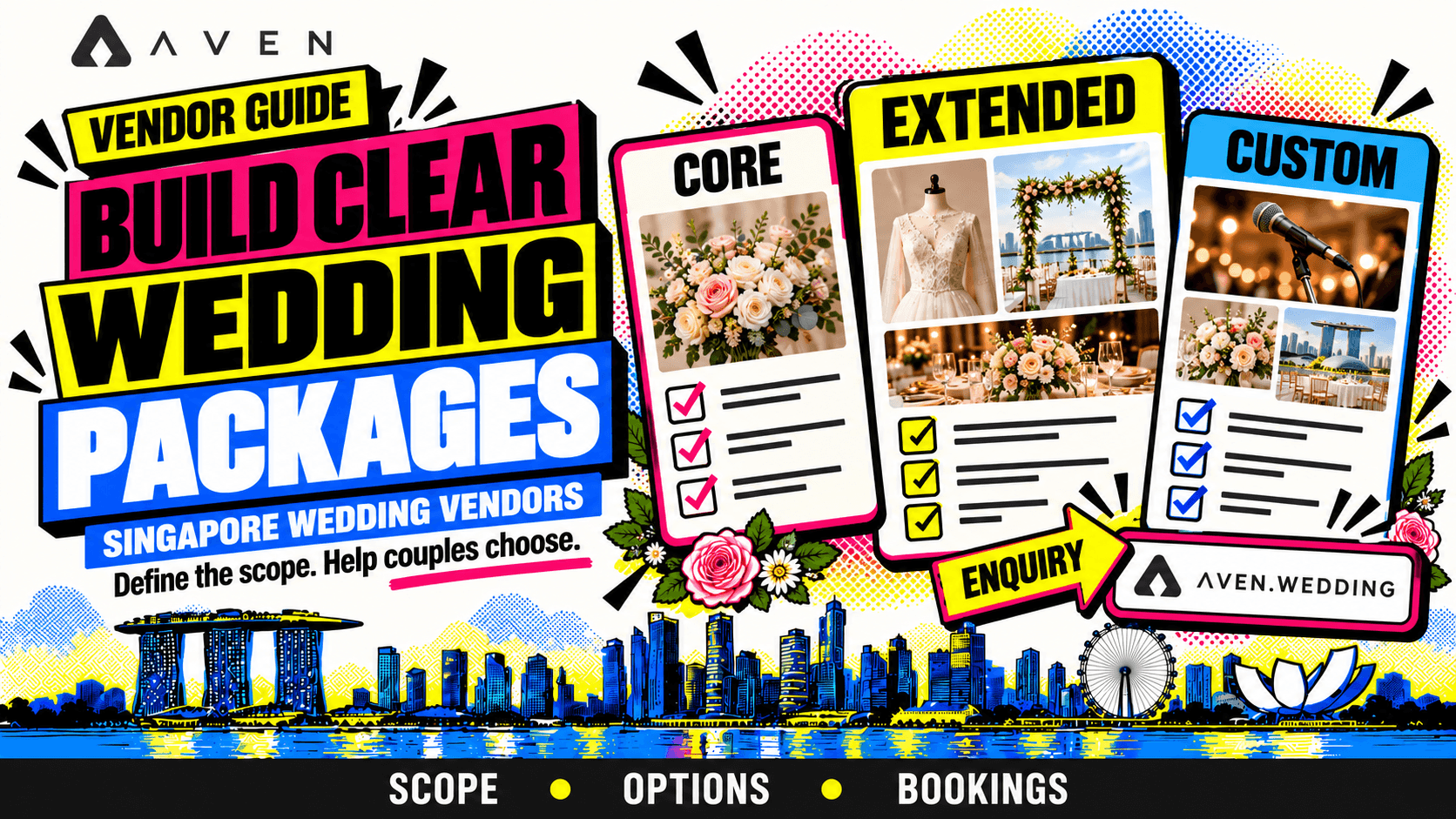 How to Structure Wedding Vendor Packages in Singapore: Help Couples Choose the Right Scope