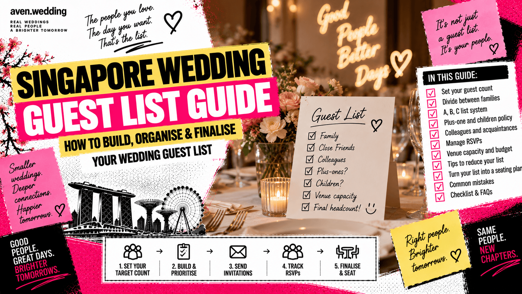 Singapore Wedding Guest List Guide: How to Build, Organise & Finalise Your List