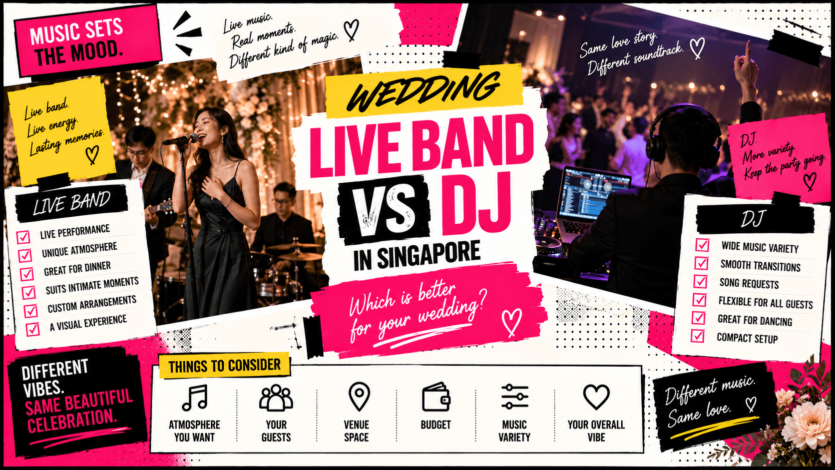 Wedding Live Band vs DJ Singapore: Which Is Better for Your Wedding?