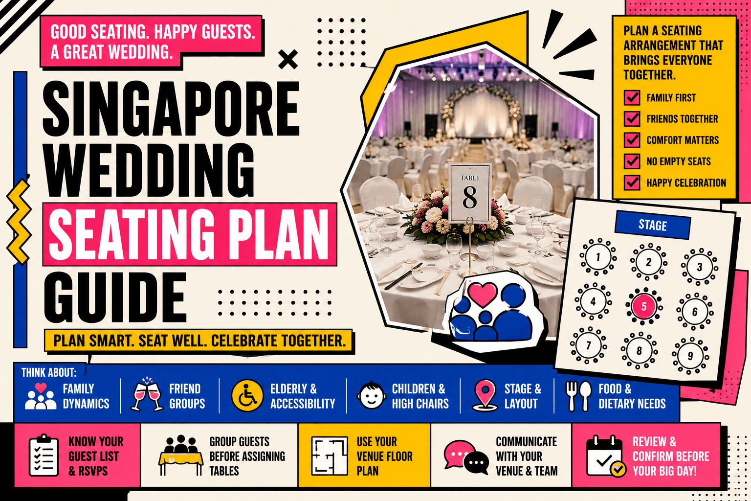 Singapore Wedding Seating Plan Guide: How to Arrange Your Guests
