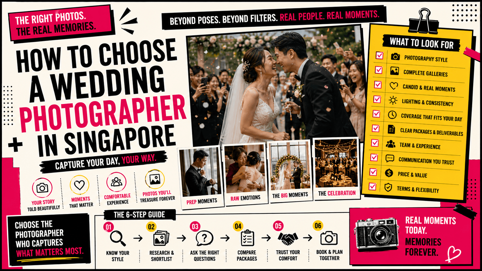 How to Choose a Wedding Photographer in Singapore