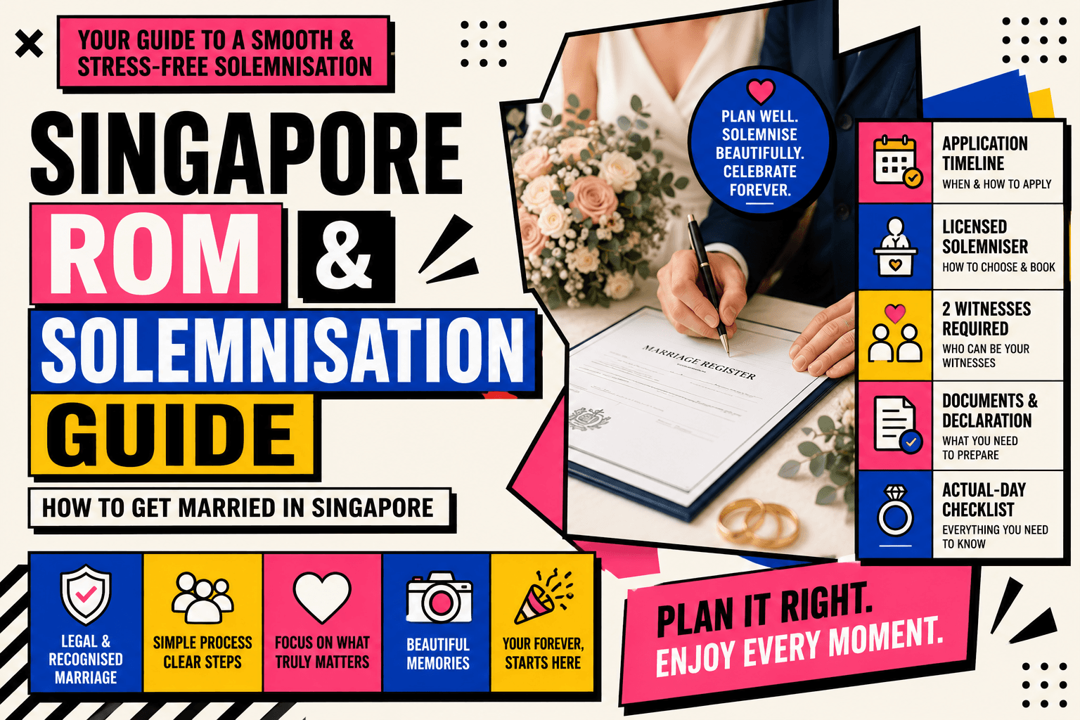 Singapore ROM & Solemnisation Guide: How to Get Married in Singapore