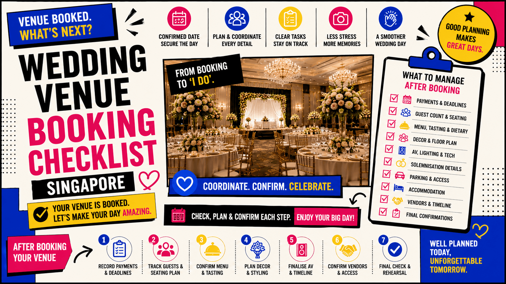 Wedding Venue Booking Checklist Singapore: What to Do After Booking Your Venue