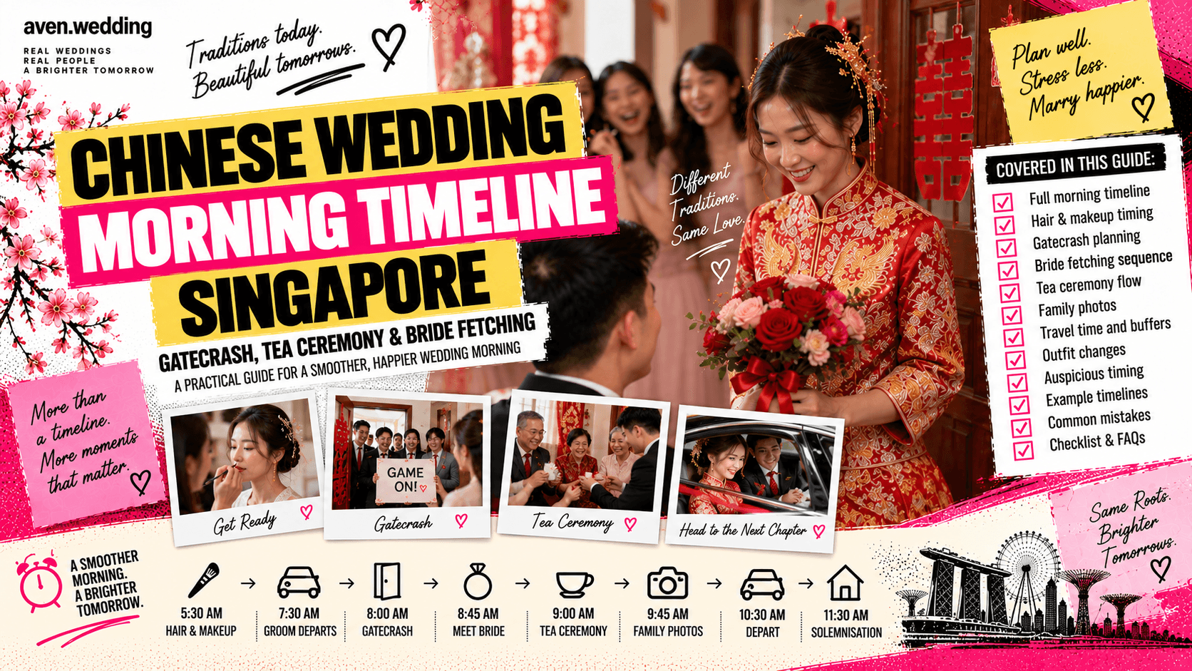Chinese Wedding Morning Timeline Singapore: Gatecrash, Tea Ceremony & Bride Fetching