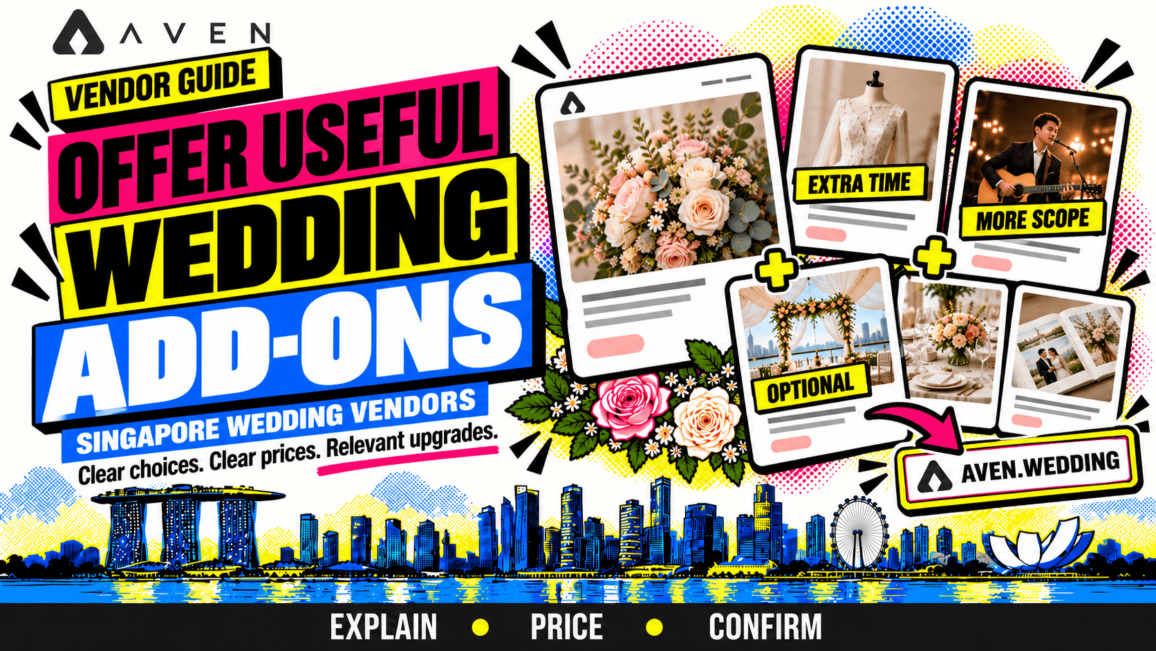 Wedding Vendor Add-ons in Singapore: Offer Useful Upgrades Without Confusing Couples
