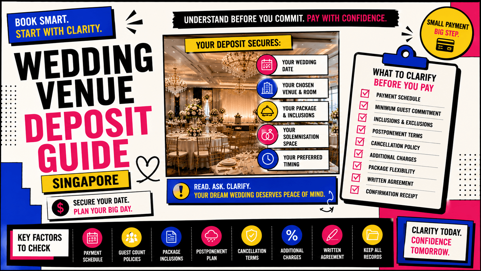 Wedding Venue Deposit Guide Singapore: What to Know Before Paying