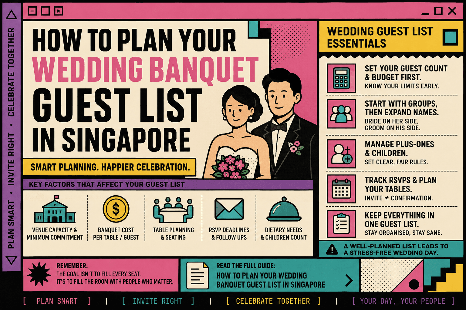 How to Plan Your Wedding Banquet Guest List in Singapore