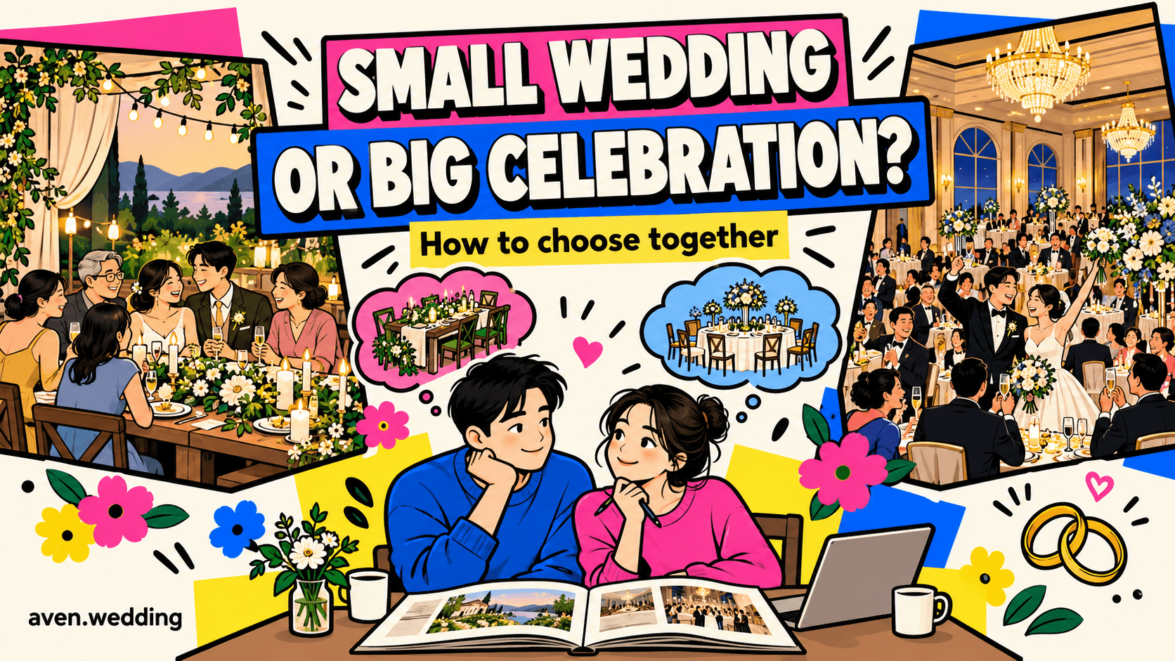 Small Wedding or Big Celebration? How to Choose Together