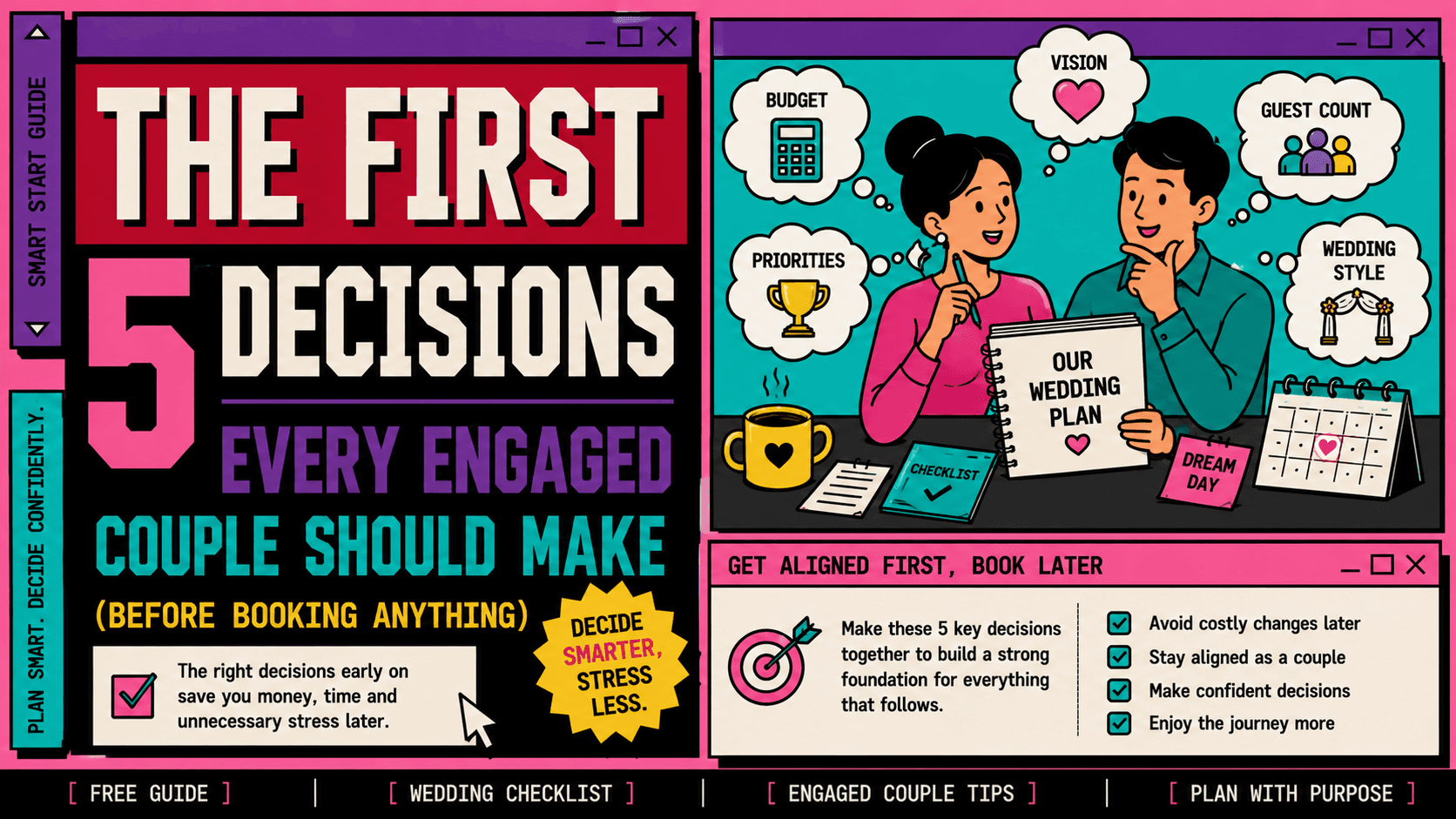 The 5 Decisions to Make Before Planning Your Wedding