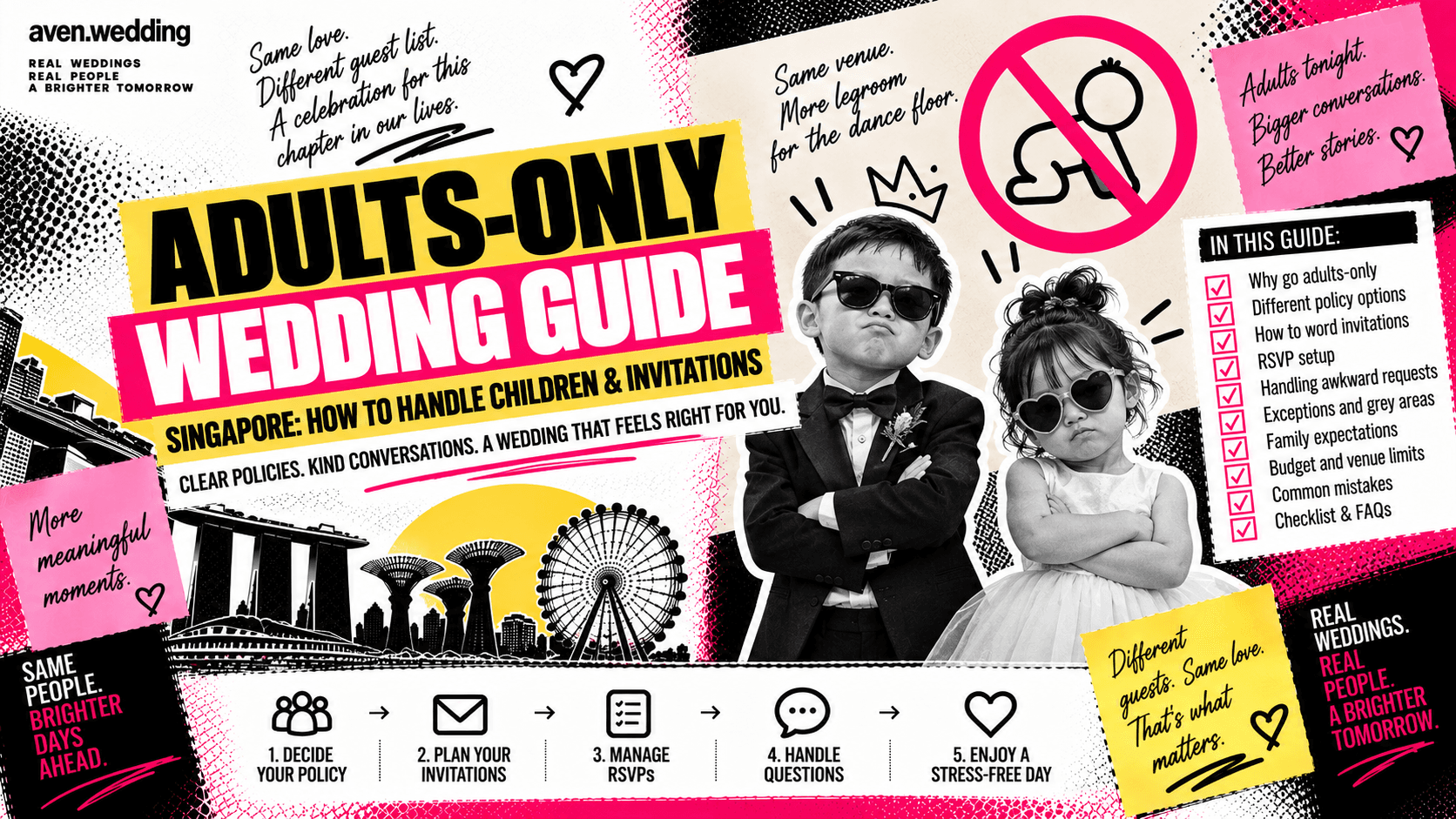 Adults-Only Wedding Singapore Guide: How to Handle Children & Invitations
